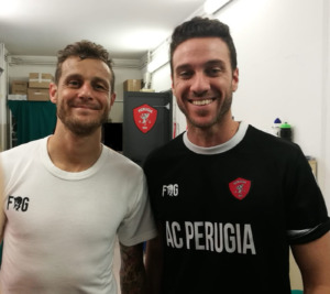 Il nutrizionista Dott. Andrea Del Seppia con il calciatore Alessandro Diamanti